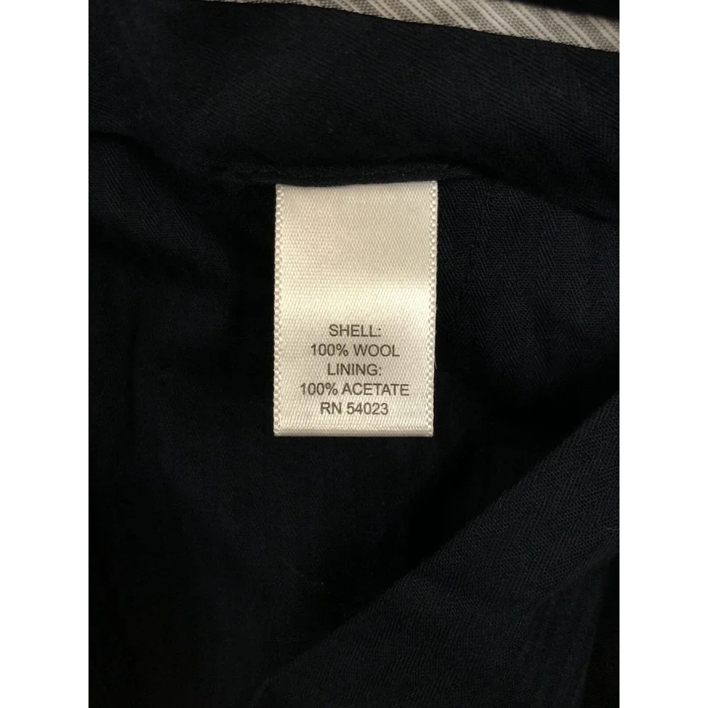 Banana Republic Pants Mens 35X30 Navy 100% Wool Lanificio F.lli Cerruti *Flaw